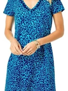 Lilly Pulitzer Etta Dress Oyster Bay Navy My Favorite Spot Size XS NWT